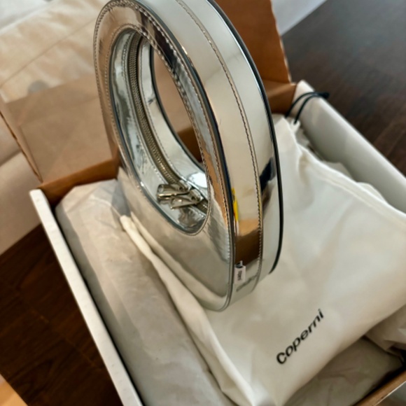 COPERNI -MIRRORED SYNTHETIC MINI SWIPE BAG SILVER - Picture 6 of 8